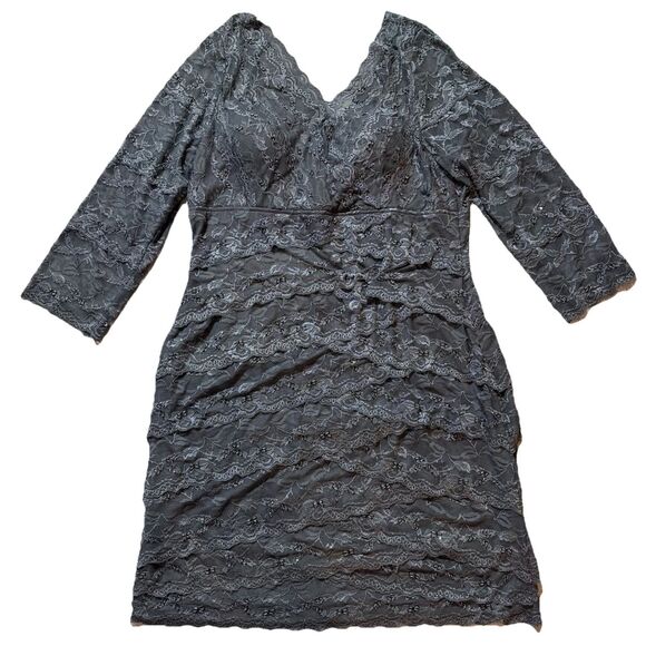 May Queen 4XL Formal Dress Lace Beaded Mother Of The Bride cocktail party - Picture 1 of 8